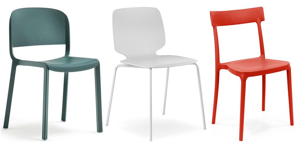 contemporary chairs - plastic materials