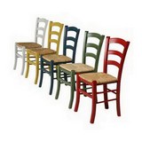 Paesana Chair aniline straw seat