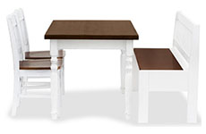 tavolo in pino 90x90x4 cm