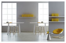 gliss armchair-babila stool-ikon base-arkitable table