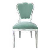 green chandelier chair