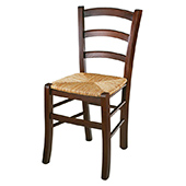 paesana chair - walnut straw seat
