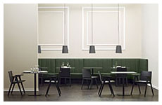 osaka chair and armchair-inox base-modus bench