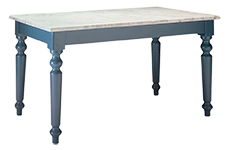 cipolla table with carrara marble top