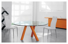 ray table Ø 130 - leather 