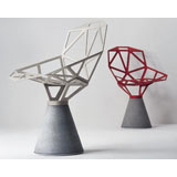 Sedia Chair one SD 450 base cemento