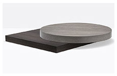 laminate top Ø90cm