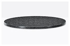 granite top Ø70cm - 70x70cm