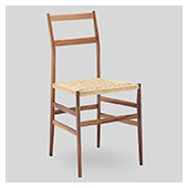 piumali chair - walnut - rope seat