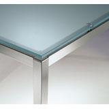 Tavolo Kuadro 1251 piano vetro