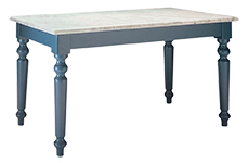 cipolla table with carrara marble top 