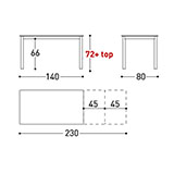 Tavolo System 244T2A